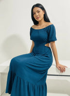 The Azure Riviera Maxi Dress - ArokaLife