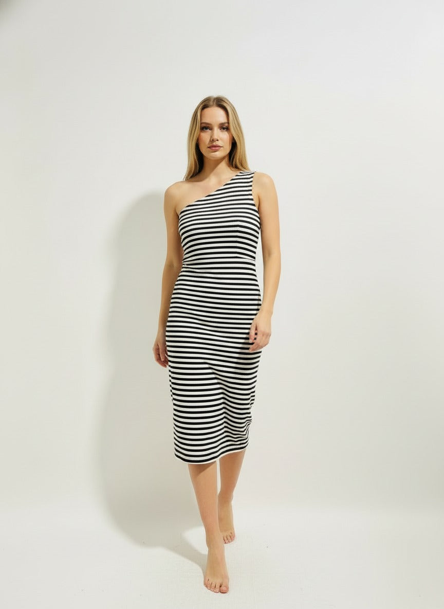 The Maritime Muse Midi Dress