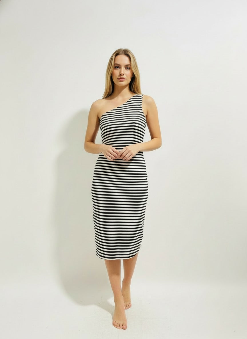 The Maritime Muse Midi Dress