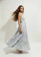 The Blue Haze Halter Maxi