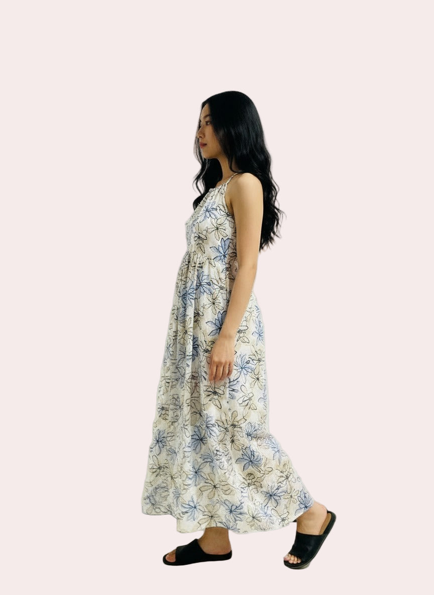 The Coastal Petal Maxi Dress