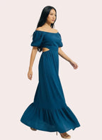The Azure Riviera Maxi Dress - ArokaLife