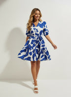The Cobalt Pop Mini Dress